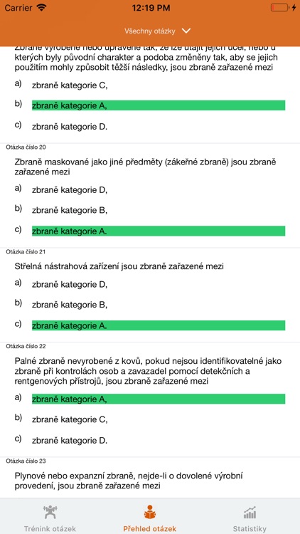 Testy - Zbrojní průkaz screenshot-3