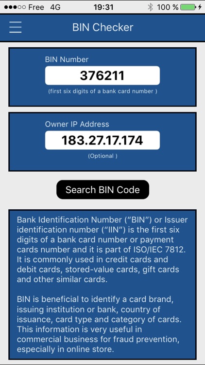 Bin Credit Card Checker By Nipakul Buttua