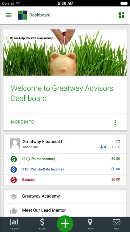 Greatway Advisors Dashboard