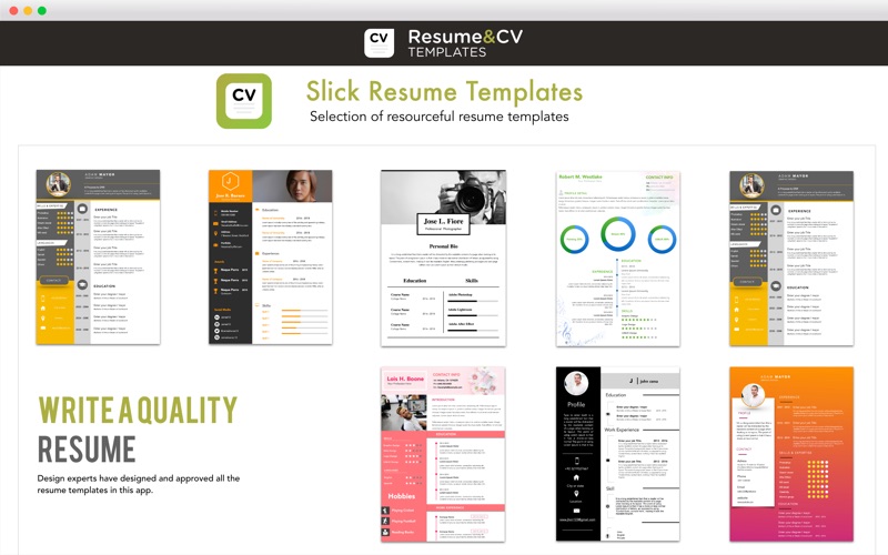 Resume CV Templates By CA App Mobile Apps Mesmerizing Resume Apps Resume CV Templates By CA App Mobile Apps Mesmerizing Resume Apps