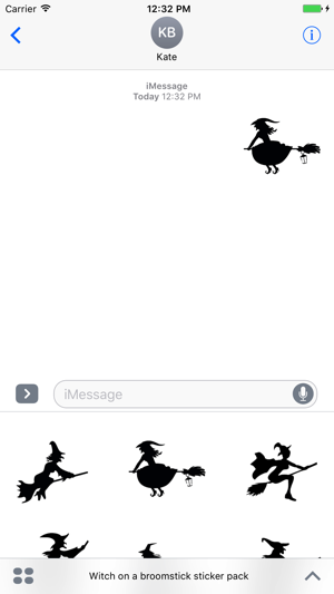 Witch on a broomstick sticker pack(圖4)-速報App