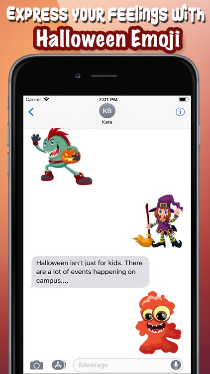 Halloween Emoji Chat Keyboard