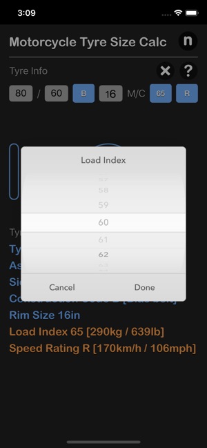 Motorcycle Tyre Size Calc(圖3)-速報App