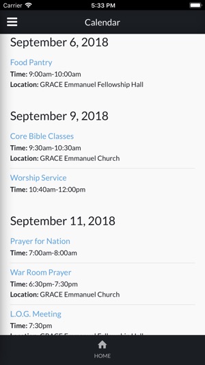 GRACE Emmanuel Church App(圖5)-速報App