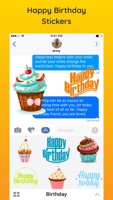 Happy Birthday Sticker HBD App by salma akter