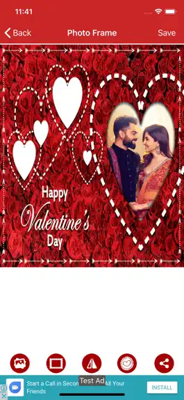 Game screenshot Valentines day photo frame hack