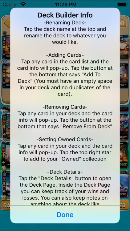 Deck Builder For SP Card Game screenshot-3