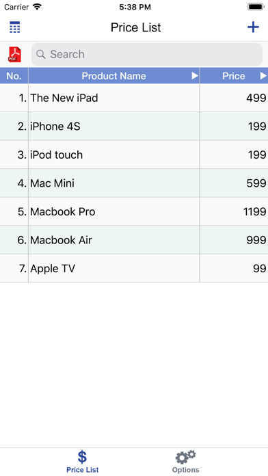 PriceListのおすすめ画像1