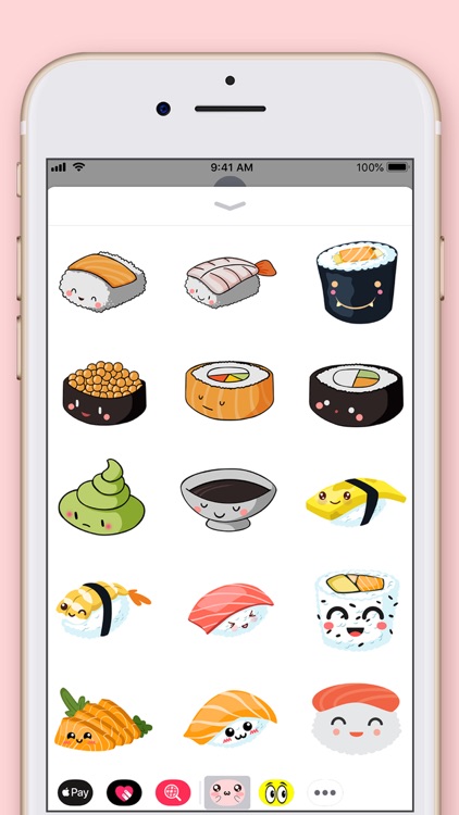 Cute Food Kawaii Stickers by Abdelhadi LAHLOU