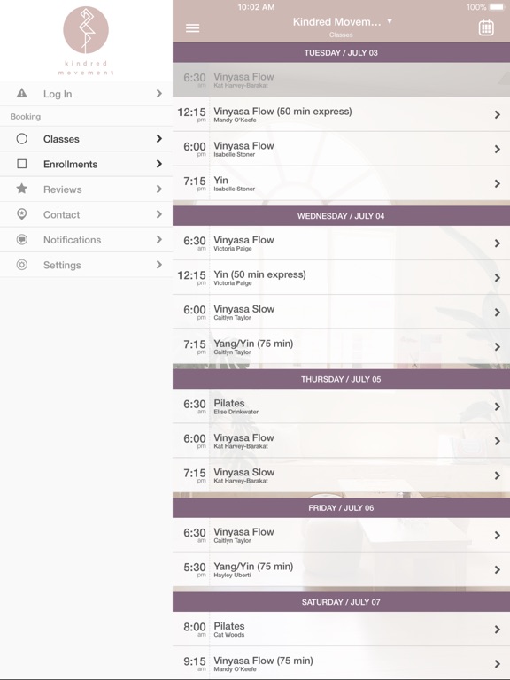 iPad Image of Kindred Movement