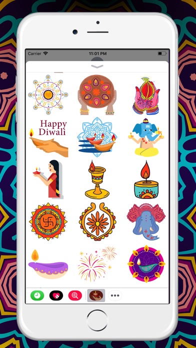 Mandala Happy Diwali Sticker screenshot 3