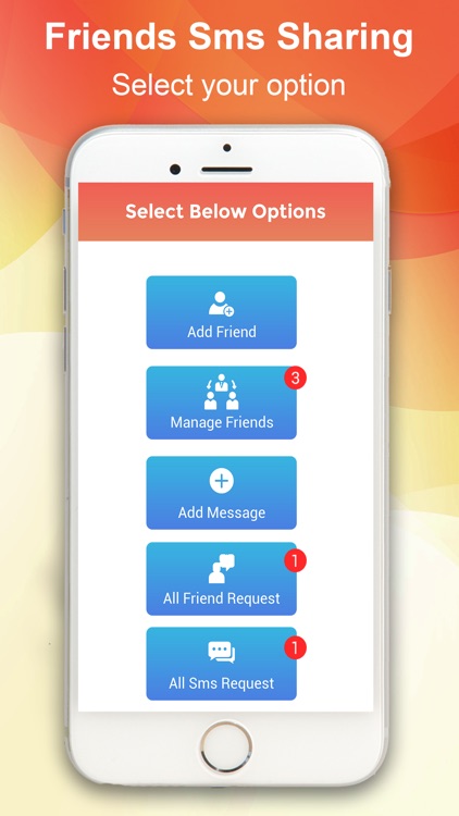 Friends SMS Sharing