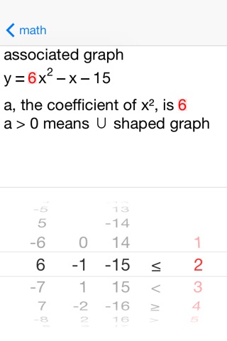 Quadratic Inequalities screenshot 2