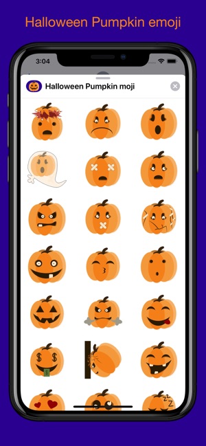 Halloween Pumpkin smiley moji