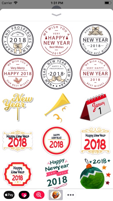Hello 2018 New Year Sticker screenshot 2