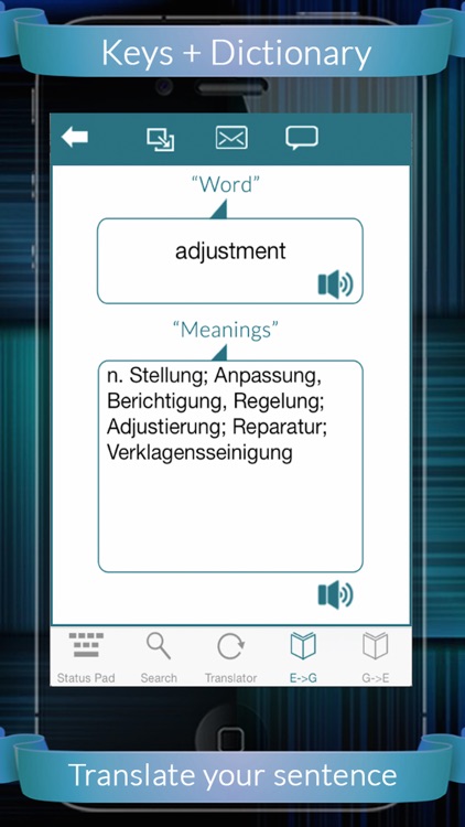 German Eng Dictionary + Keys