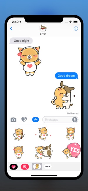 貝拉與布萊恩 iMessage 動態貼圖(圖1)-速報App