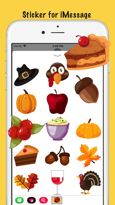 Thanksgiving Day Sticker Wish screenshot 3