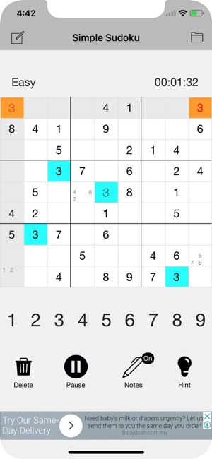 Sudoku - Classic Logic Puzzle(圖2)-速報App