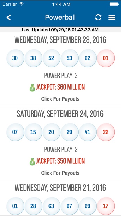 Lottery Results: Arizona