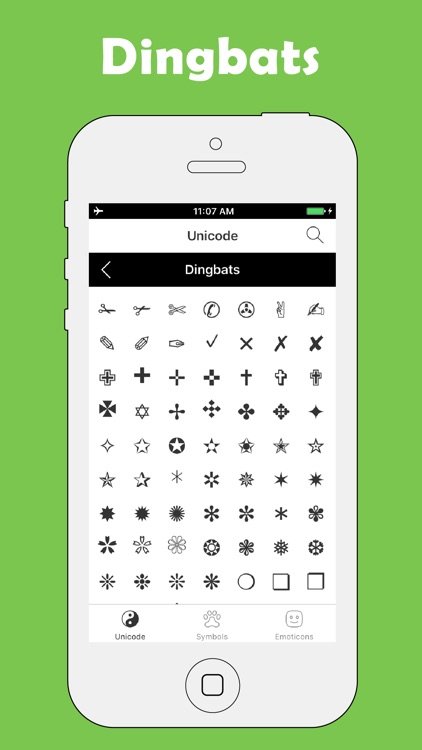 Symbol Pad & Icons for Texting
