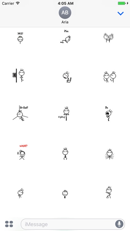 Animated Cute Bear - Stick Man - Tree Sticker