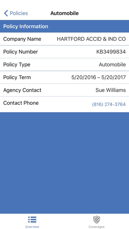 Parson Insurance Agency App