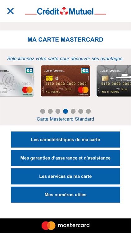 Crédit Mutuel Programme Cartes