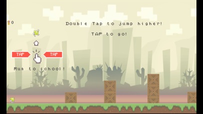 跳跃的小绿人 - 风靡的冒险游戏 screenshot 2
