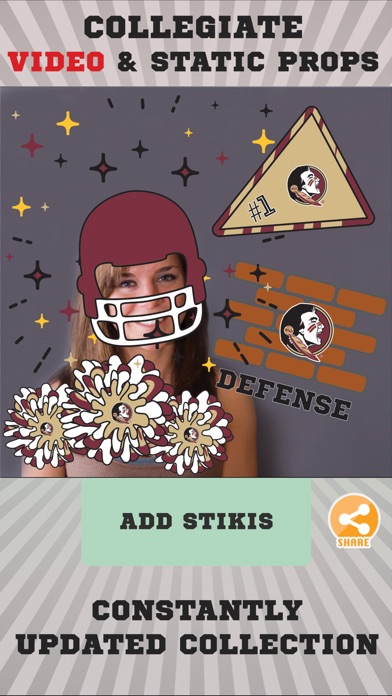 Florida State Seminoles Animated Selfie Stickers screenshot 2