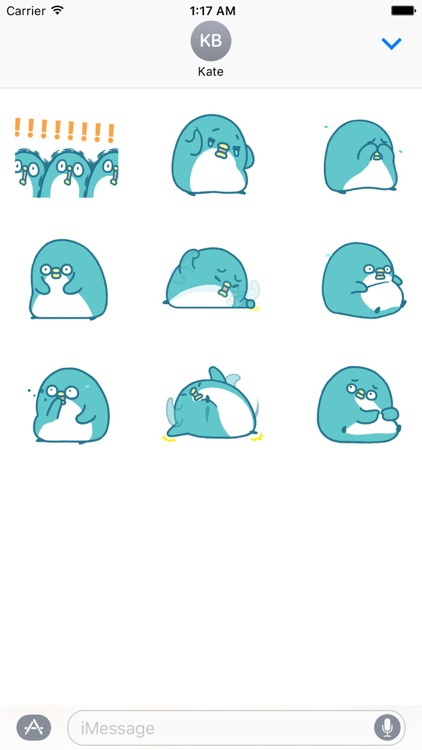 Animated Funny Penguin Sticker