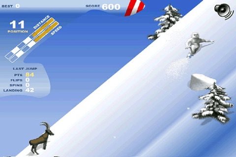 Penguin Snowboard screenshot 2