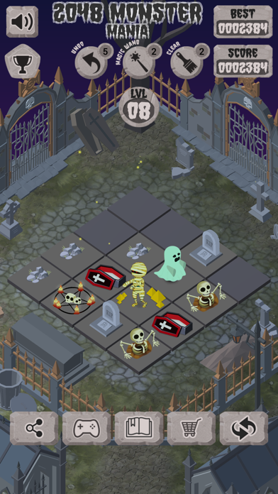 2048 Monster Mania screenshot 2