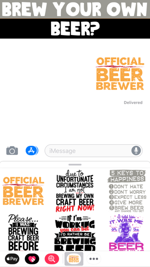 Beer Brewing Stickers