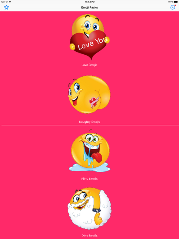 Flirty Emoji Adult Icons screenshot