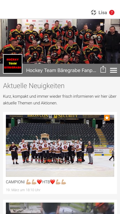 Hockey Team Bäregrabe Fanpage