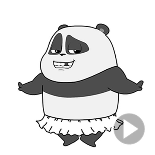 Always Smiling Panda Stickers icon