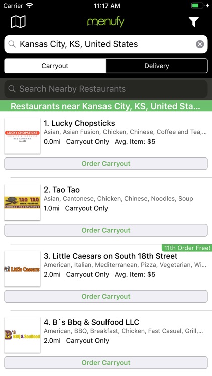 Menufy: Food Delivery & Pickup