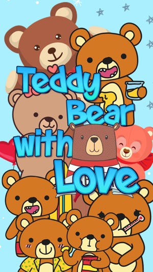 Teddy Bear with Love Sticker