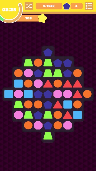Shape Swap - Match 4 puzzle screenshot 2