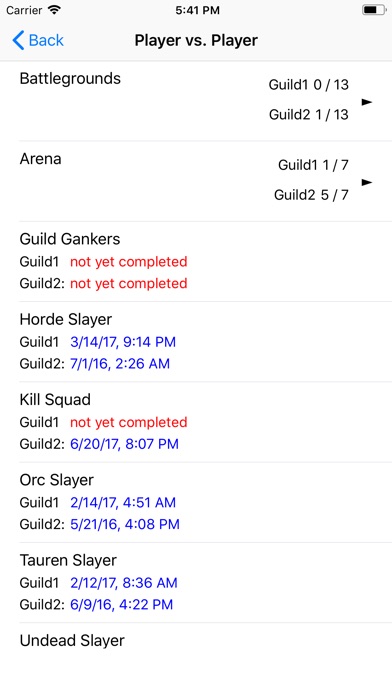 WoW Guild Achievement Tracker screenshot 3