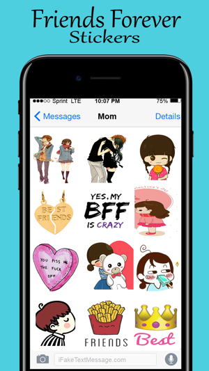 Love Friends Forever Stickers(圖4)-速報App