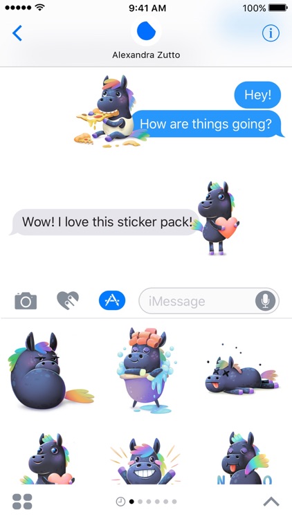 Rainbow Horse Stickers screenshot-3