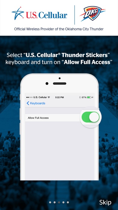 U.S.Cellular® Thunder Stickers screenshot 3