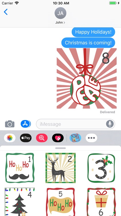 Christmas Advent Stickers