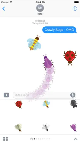 Game screenshot Crawly Bugs Animated Stickers hack