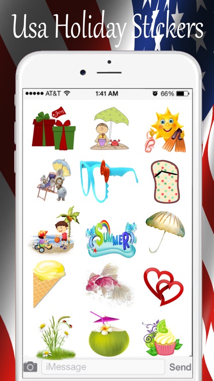 USA Holiday Stickers Pack
