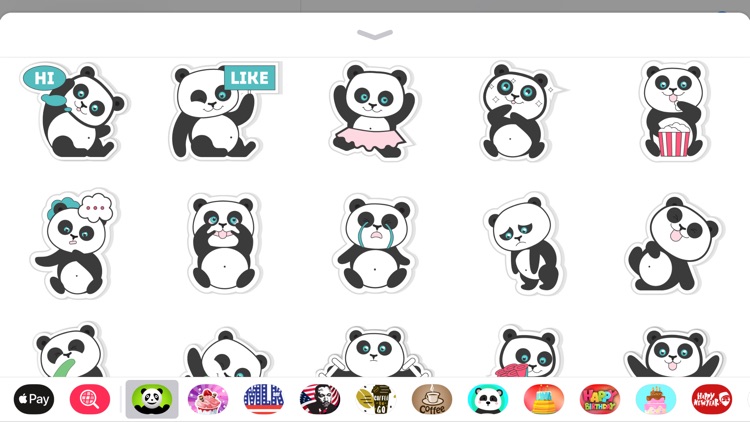 Pandamoji iMessage Sticker App screenshot-3