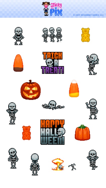 Skellington Animated Stickers