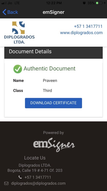 emSigner QR Scanner